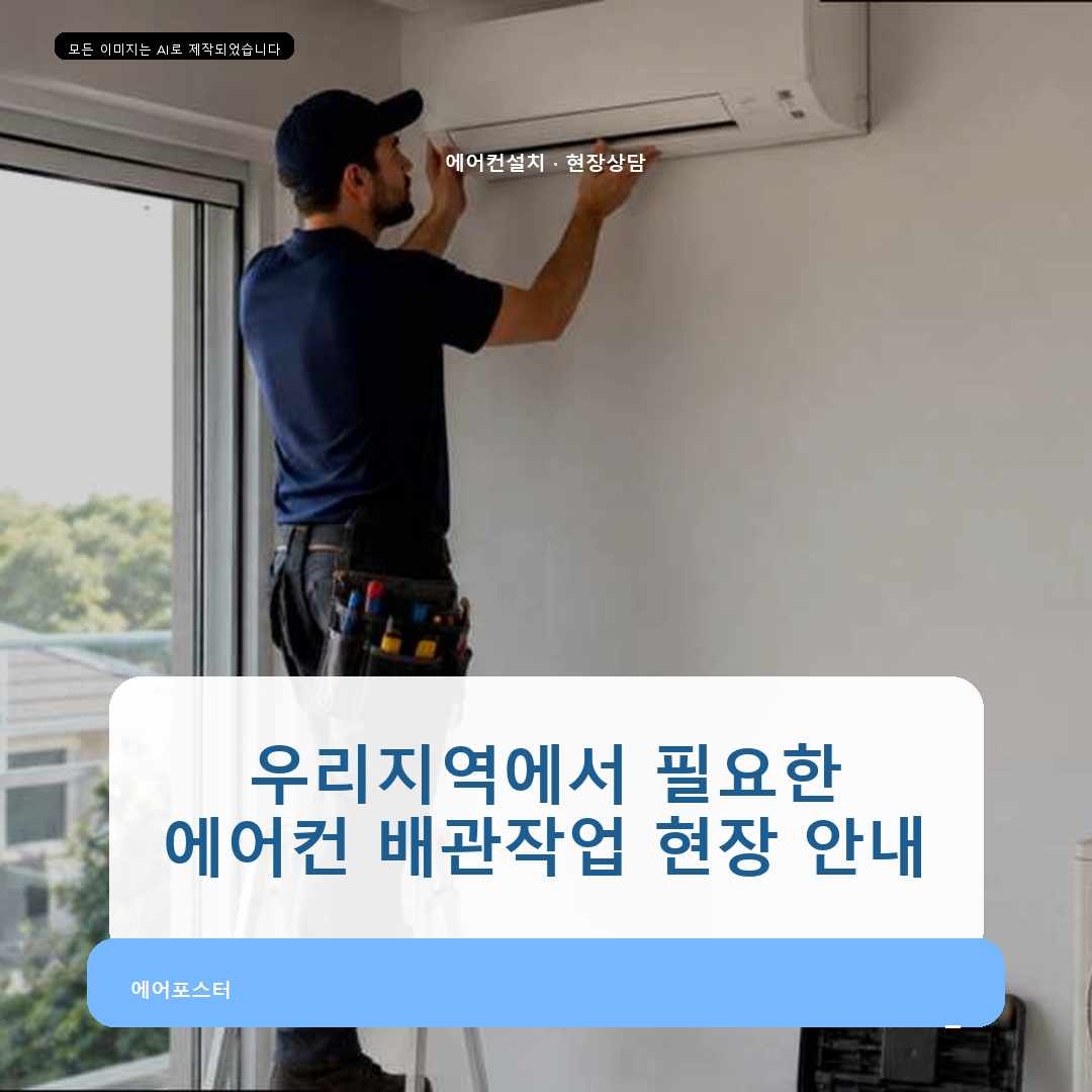 광주시 벽걸이 에어컨 설치, 벽체를 확인하고 타공한 이유—작업 순서와 함께 살펴봅니다