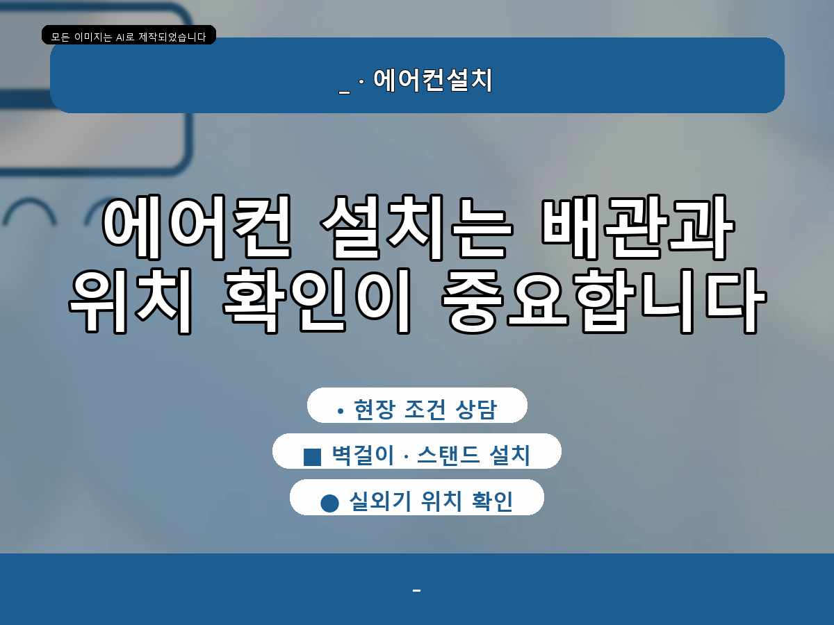 시흥시 중고 에어컨 설치, 멀티형 전원과 시운전 포인트—시운전 전후의 차이까지 담았습니다