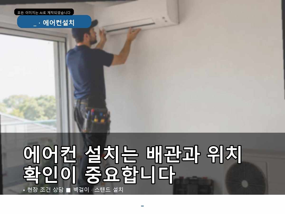 시흥시 중고 에어컨 설치, 업무 공간에 맞춘 실내기 위치—실제 확인 항목을 중심으로 설명합니다