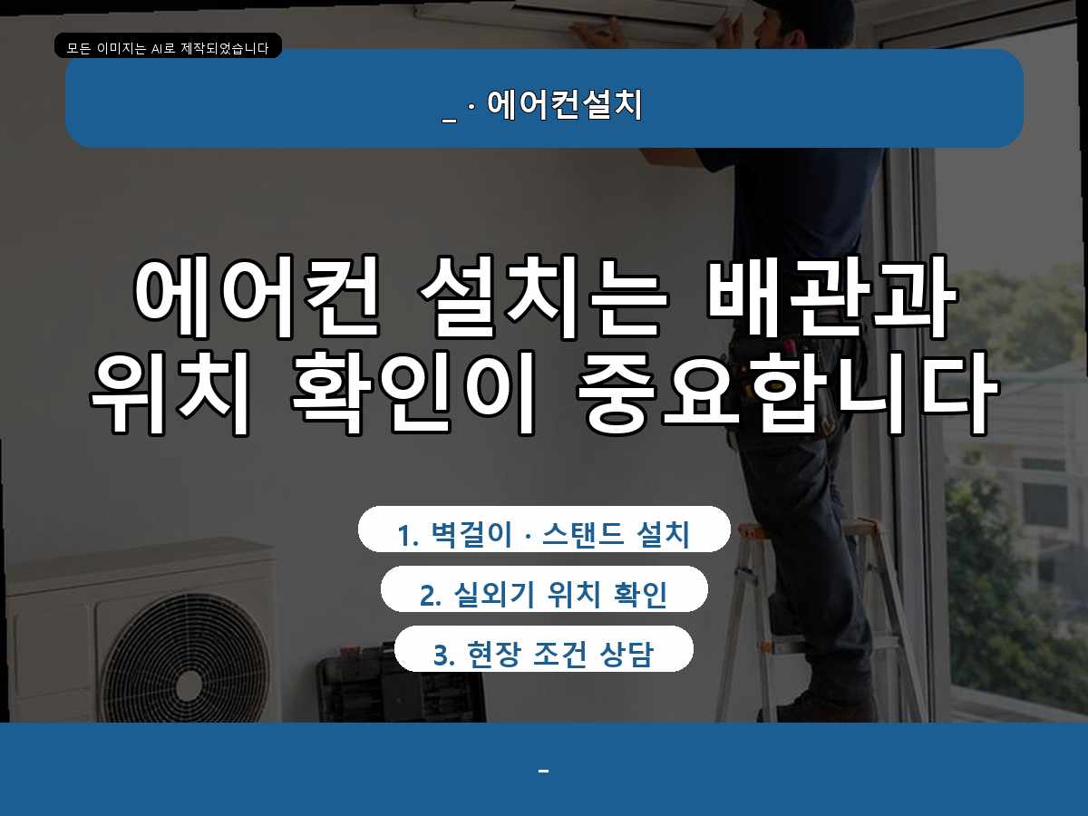 안산시 에어컨 이전설치, 기존 자재를 그대로 쓰지 않은 기준—실측에서 결정된 내용을 기록했습니다