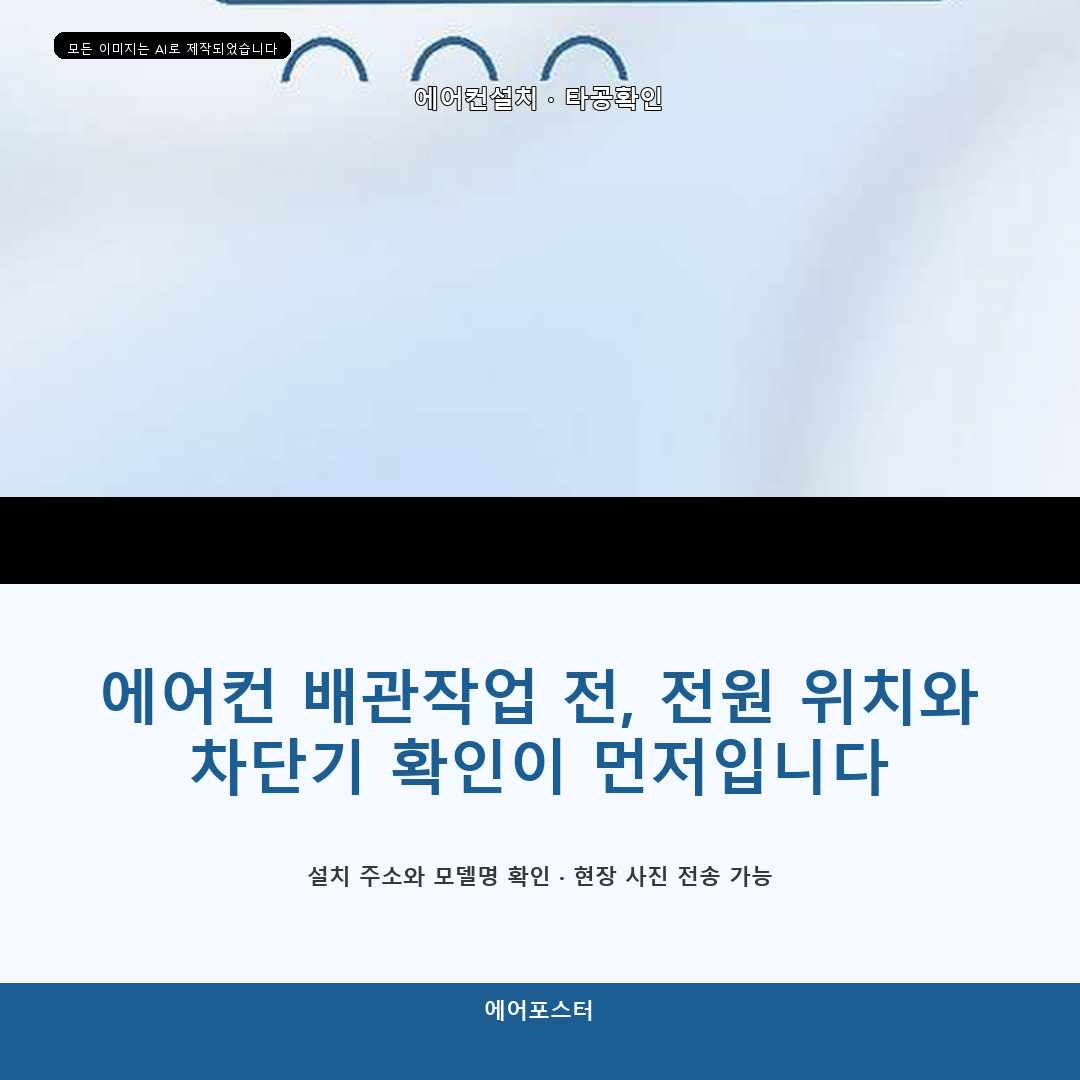 안산시 배관 연장 작업, 실내기 위치와 배수의 관계—실제 확인 항목을 중심으로 설명합니다