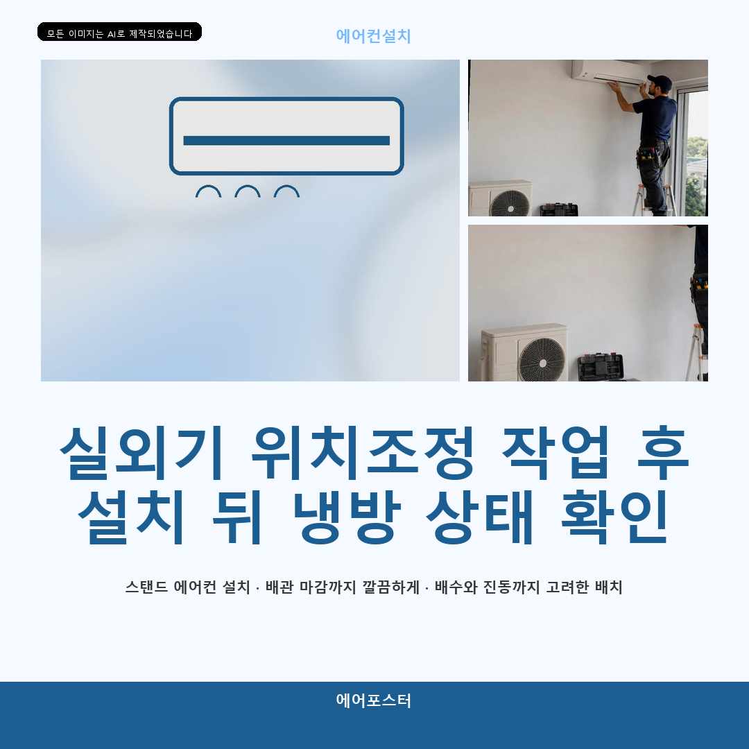 용인시 에어컨 이전설치, 앵글과 거치대 선택 기준—비용보다 먼저 볼 기준을 설명합니다